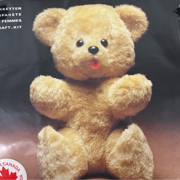Vintage NIP  Aronelle Creations Le Suh Kreatief Sew & Stuff Kit BEAR Cda #6002 - Picture 6 of 8